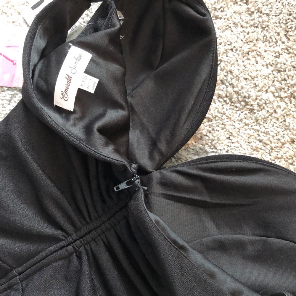 *SOLD* NWT Emerald Sundae Black Formal Slitted Dress - Picture 10 of 10